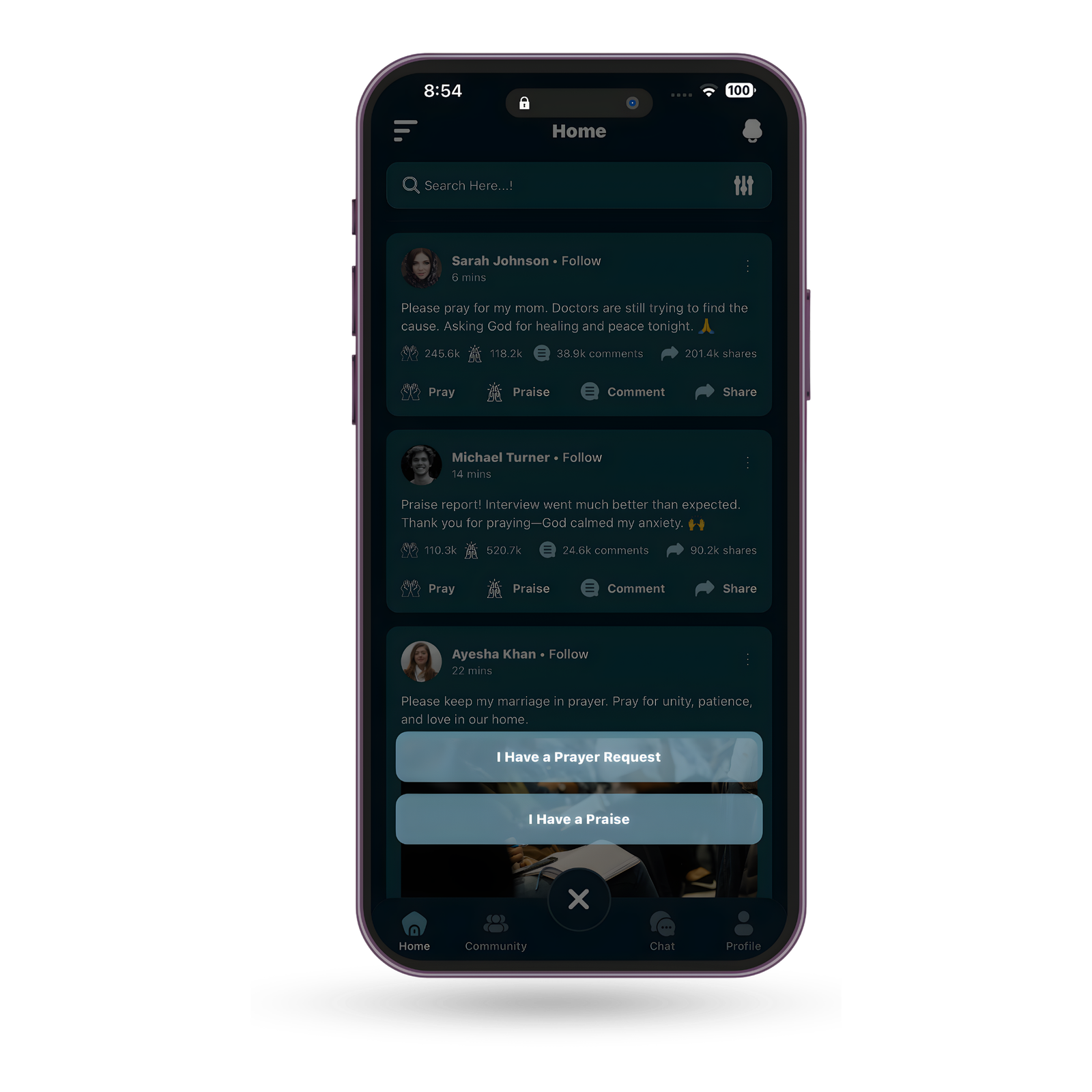 Share Requests, Praise, and Real Moments